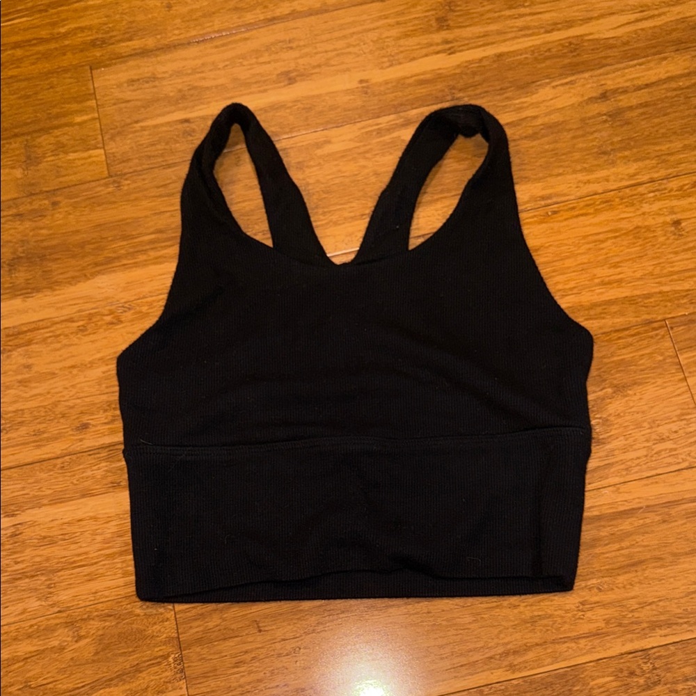 Joah Brown Classic Black Crop Top varsity